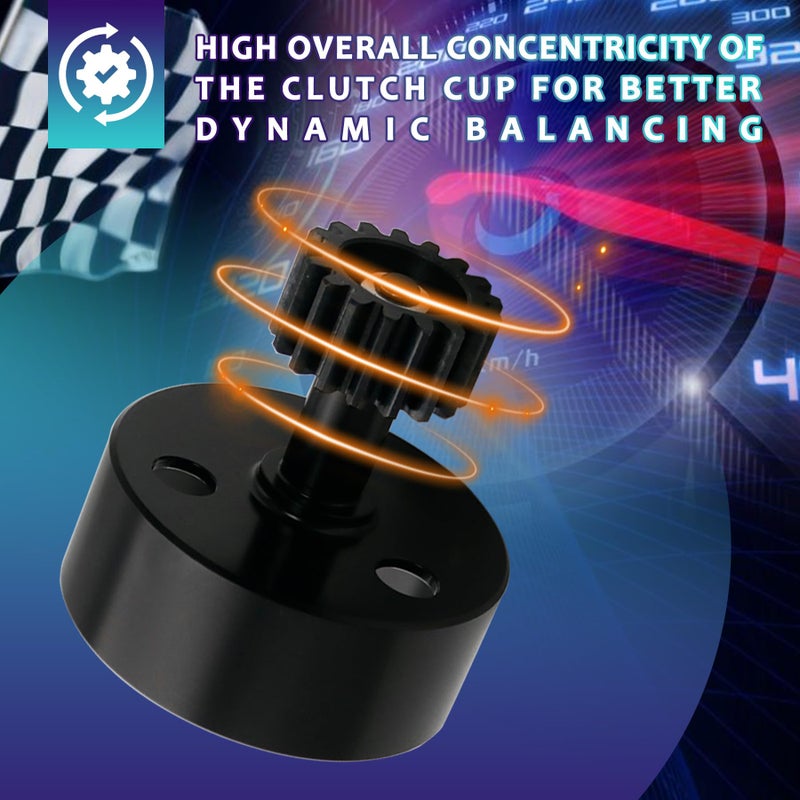 FLMLF Alloy Clutch Bell with 17T Hardened Steel Pinion Gear Upgrade Set for 1/5 RC Hpi Baja 5B 5T 5SC TOP Speed RC World - Image 3